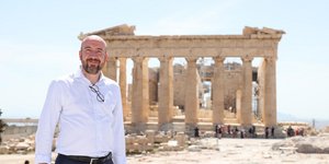 Ο Σαρλ Μισέλ επισκέφθηκε την Ακρόπολη