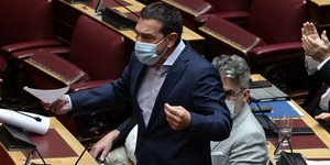 Ο Αλέξης Τσίπρας στη Βουλή