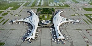 To νέο διεθνές αεροδρόμιο Chengdu Tianfu στο Τσενγκντού της Κίνας