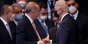 Οι πρόεδροι Τουρκίας και ΗΠΑ, Ρετζέπ Ταγίπ Ερντογάν και Τζο Μπάιντεν