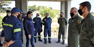 Χαρδαλιάς σε άσκηση Πυροσβεστικής