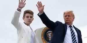 Ο Ντόναλντ Τραμπ με τον γιο του