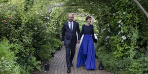 Ο Σαρλ Μισέλ με την σύντροφό του 