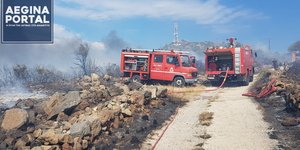 Πυρκαγιά στην Αίγινα