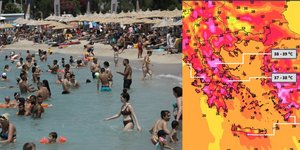 Καύσωνας σε παραλία