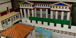 αρχαιότητες της Θάσου σε μακέτα