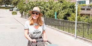 H Mαρία Ηλιάκη με το καρότσι