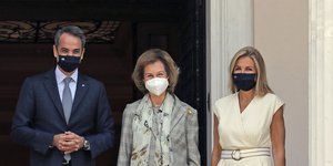 Κυριάκος Μητσοτάκης, βασίλισσα Σοφία, Μαρέβα Γκραμπόφσκι