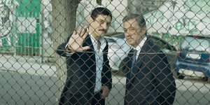 Ο Δημήτρης και ο Παύλος Γιαννακόπουλος στην ταινία