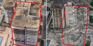 Η πολυκατοικία στο Μαϊάμι πριν και μετά την κατάρρευση