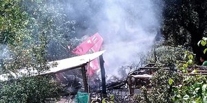 Ηλεία: Σοκαριστικές εικόνες και βίντεο λίγο μετά την μοιραία πτώση του μονοκινητήριου