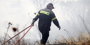 Πυροσβέστης επί τω έργω