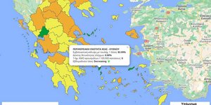 Διαδραστικός χάρτης για την πορεία της πανδημίας στην Ελλάδα