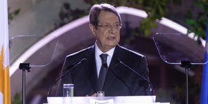 Ο Νίκος Αναστασιάδης στην ομιλία του για την επέτειο της τουρκικής εισβολής