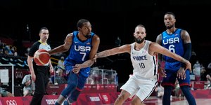 Φάση από τον αγώνα Γαλλία-ΗΠΑ