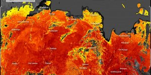 Δορυφορική φωτό από Αρκτική Σιβηρία 20-06-2021