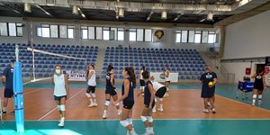 Προπόνηση της Εθνικής βόλεϊ γυναικών