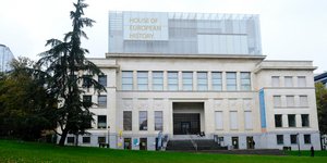 H πρόσοψη του Σπιτιού της Ευρωπαϊκής Ιστορίας