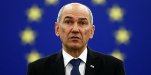 O Πρωθυπουργός της Σλοβενίας, Γιάνεζ Γιάνσα