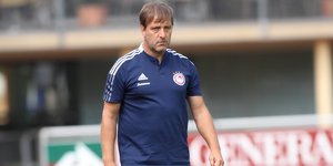 Ο Πέδρο Μαρτίνς στο χθεσινό φιλικό του Ολυμπιακού με την Κραϊόβα