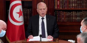 O πρόεδρος της Τυνησίας, Κάις Σάγεντ