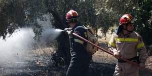Πυροσβέστες επιχειρούν στην Ανάβυσσο