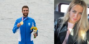 Ο Στέφανος Ντούσκος και η σύντροφός του Ευαγγελία Αναστασιάδου