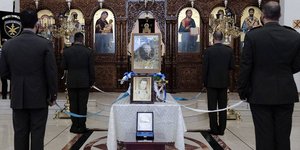 Στη Σχολή Πυροβολικού ενταφιάστηκαν τα οστά του ήρωα Στυλιανού Καλμπουρτζή	