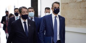 Σύνοδος Κορυφής Κυριάκος Μητσοτάκης και Νίκος Αναστασιάδης
