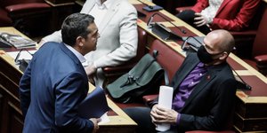 Αλέξης Τσίπρας και Γιάνης Βαρουφάκης