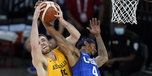 Φάση από το φιλικό ΗΠΑ-Αυστραλίας