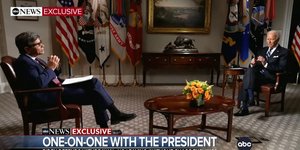 O πρόεδρος των ΗΠΑ, Τζο Μπάιντεν στη συνέντευξη που παραχώρησε στο ABC News