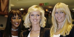 Naomi Campbell, Eva Herzigova και Claudia Schiffer/Φωτογραφία: ΑP images