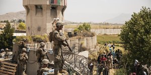 Αμερικανοί στρατιώτες στο αεροδρόμιο της Καμπούλ