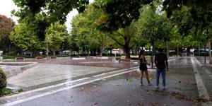 Καλοκαιρινό μπουρίνι στη Λάρισα