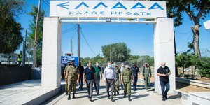 Επιθεώρηση Χρυσοχοΐδη και Παναγιωτόπουλου στον Έβρο