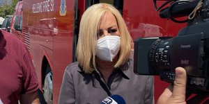 Η πρόεδρος του ΚΙΝΑΛ, Φώφη Γεννηματά
