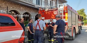 Φωτιά στο Καλλιάνι Αρκαδίας, Τσέχοι πυροσβέστες από το πρωί στην πλατεία