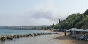 Εικόνα από τη φωτιά στο Βασιλίτσι Μεσσηνίας