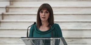 Η πρόεδρος της Δημοκρατίας, Κατερίνα Σακελλαροπούλου
