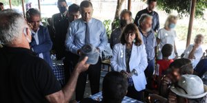 Επίσκεψη της Κατερίνας Σακελλαροπούλου στην Ψέριμο