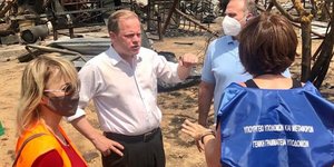 Ο Κώστας Αχ. Καραμανλής με τον Γιώργο Καραγιάννη