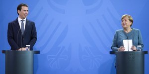 O Σεμπάστιαν Κουρτς και η Άνγκελα Μέρκελ