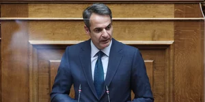 Ο Κυριάκος Μητσοτάκης στη Βουλή