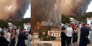 Οι κάτοικοι της Λίμνης εκκενώνουν το χωριό 