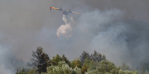 πυροσβεστικό αεροπλάνο καπνός φωτιά Γορτυνία