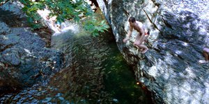 Καταρράκτες στις βάθρες στη Σαμοθράκη