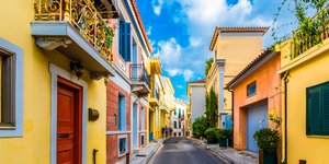 Σοκάκι στην Πλάκα, στο κέντρο της Αθήνας