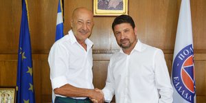 Ο Βασίλειος Παπαγεωργίου και ο Νίκος Χαρδαλιάς