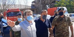 Μιχάλης Χρυσοχοϊδης και Νίκος Παναγιωτόπουλος στον Εβρο